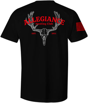 Hunting Club Graphic Tee - Black -Back