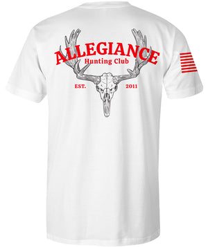 Hunting Club Graphic Tee - White - Back