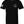 Front of Combat Back Hit Tee in black with small chest graphic and American flag sleeve print